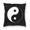 Ying Yang Taoist Symbol Square Pillowcase Polyester Linen Velvet Pattern Zip Decorative Pillow Case Sofa Cushion Cover Wholesale