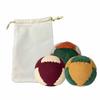 Traditional Fabric Footbag Set 6cm Retro Style Hacky Sack Balls with Drawstring Storage Bag Durable Soft Textile Material for Skill Practice