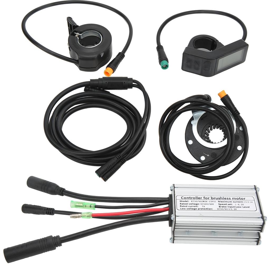 Electric Bike Conversion Kit DC 36V 48V 7A DIY Bicycle Lithium Battery Modified Controller Accessories for Brushless