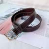 Stylish Pu Leather Waist Belt For Women Featuring Elegant Chic Buckle Design Perfect For Jeans