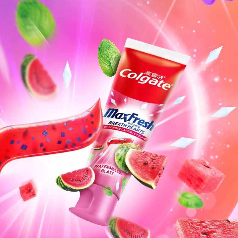 Colgate Dopamine Toothpaste - Iced Watermelon & Rainbow Sweetheart Pack