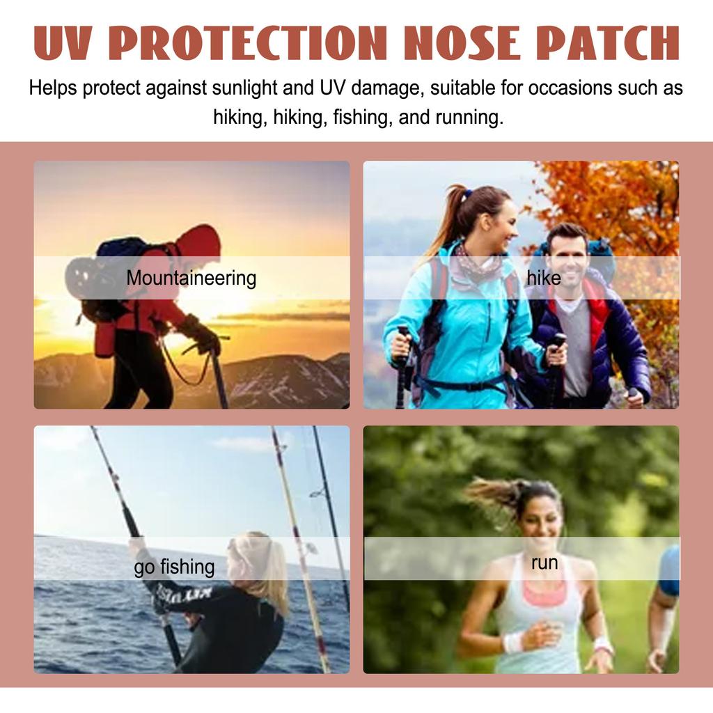 EELHOE Outdoor Protective Nasal Strips Summer Outdoor Breathable Comfortable Refreshing Protective Skin Protective UV Resistant