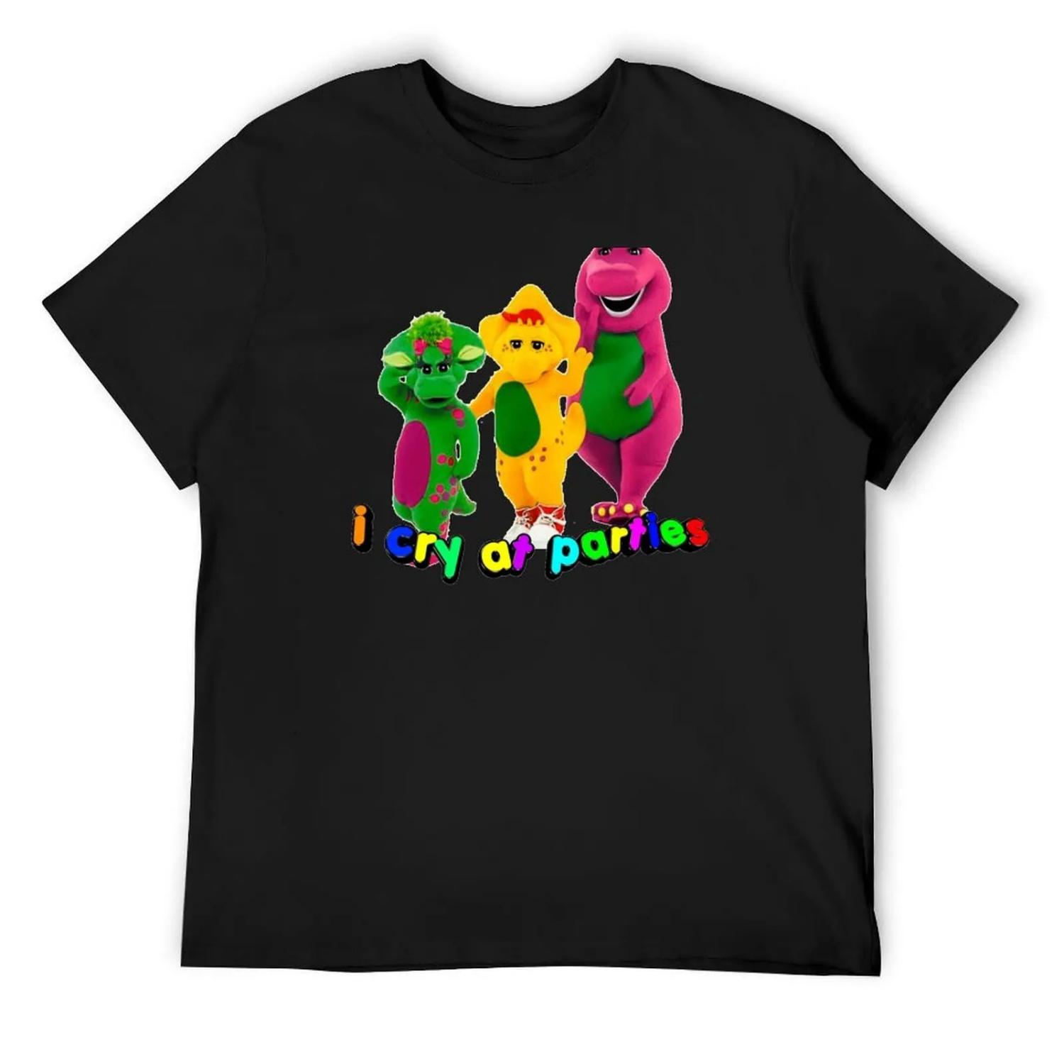 

i cry at parties T-Shirt football t shirt oversize t-shirts man summer 2025 basketball graphic tees t shirts for men cotton XXXXXL чорний