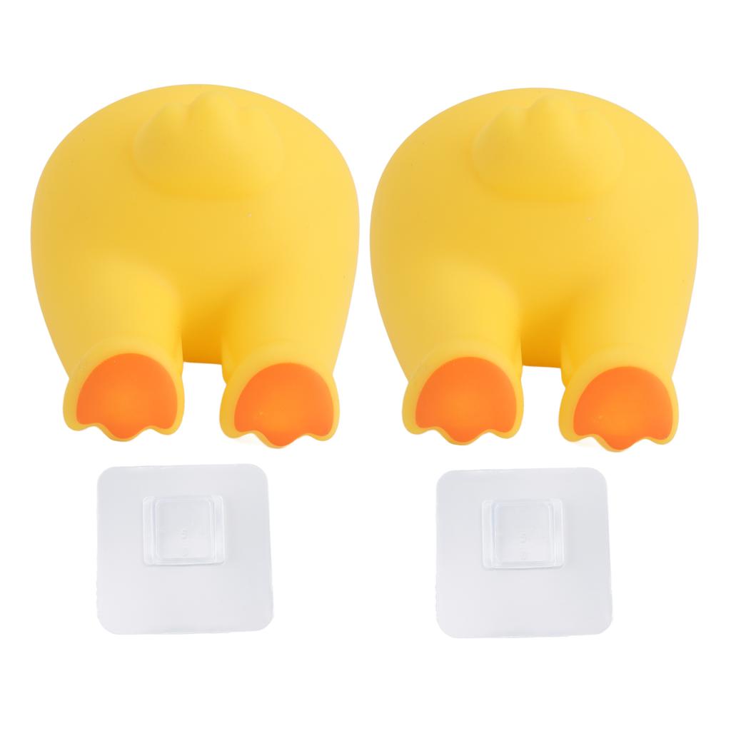 Cartoon Animal Toothbrush Holder Cute Wall Mounted Kitchen Bathroom Utility Hanger for Hanging Towel Key Hat Duck Tail