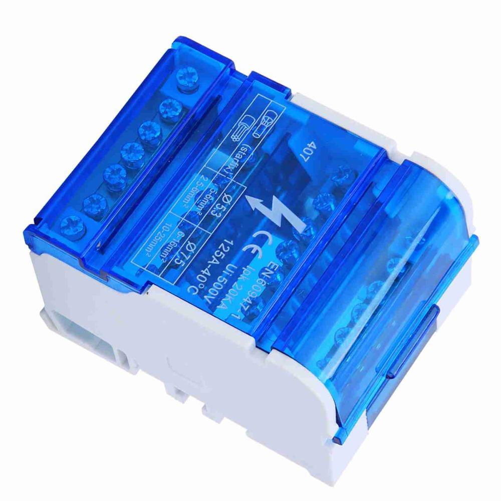 407 Din Rail Terminal Block Distribution Box 4-Level Terminal Block Junction Box  Power Management