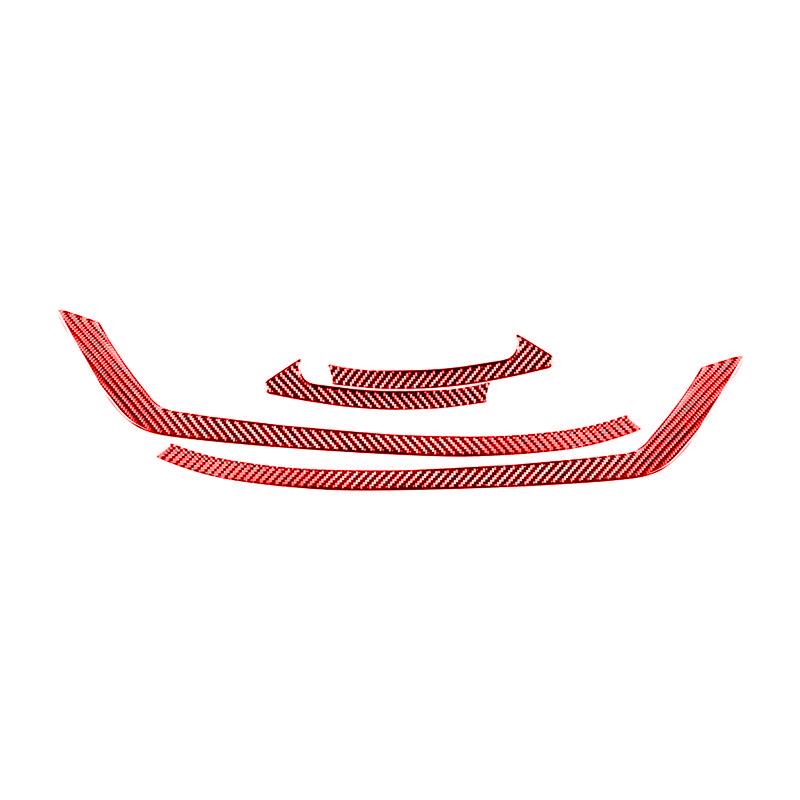 Carbon Fiber Car Front Headlight Eyebrow Trim Strips Decoration Stickers For Nissan X-TRAIL 2014-2018 Exterior Accessories