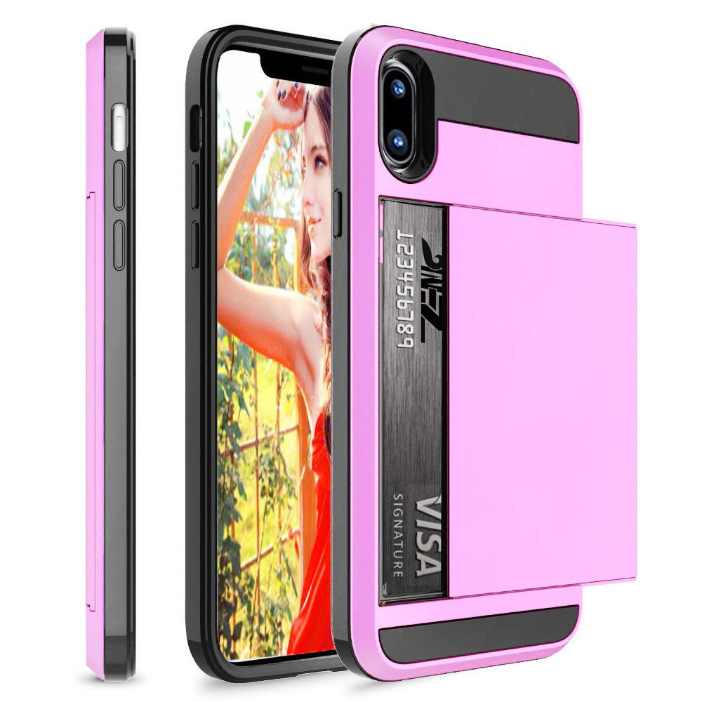 Hybrid-Rüstungs-Hülle für iPhone 14 13 Pro Max Brieftaschen-Hülle Kartenhalter Stoßfester Gummi-Stoßfänger Abdeckung für iPhone 14 Plus Hülle