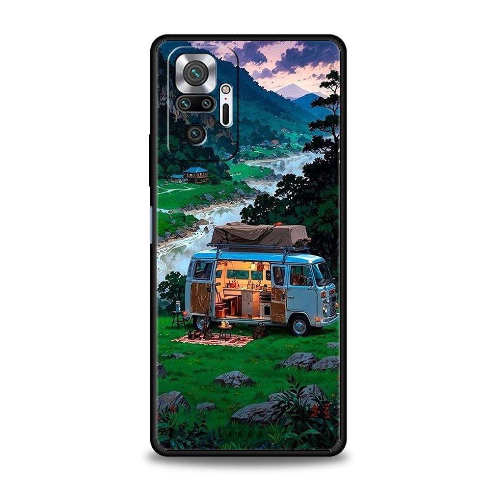 

Phone Case For Xiaomi Redmi Note 14 13 12 Pro Plus 5G 9S 9 10 11 4G 14C 13C 12C 10C 9C 9A Cover Combi Van Car Outdoor Camping Redmi Note 9