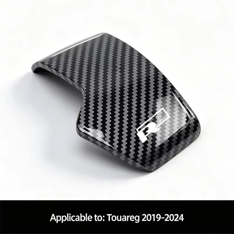 Carbon Fiber Car Gear Head Shift Knob Handle Cover Trim Sticker For VW Golf Polo GTI Tiguan R-Line Passat Santana Variant Jetta BH4