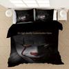 Pennywise-IT Bedding Set Duvet Covers Horror Movie Clown Series Comforter Bedding Sets Bedclothes Bed Linen(NO Sheet) AYR