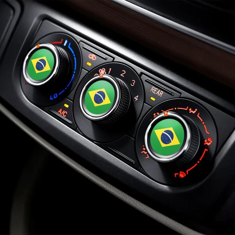 Car Brazilian Flag Sticker Vinyl Decal PVC Decoration Auto Accessories For Fiat VW Gol Fox GM Ford Uno Chevrolet Opel Volkswagen
