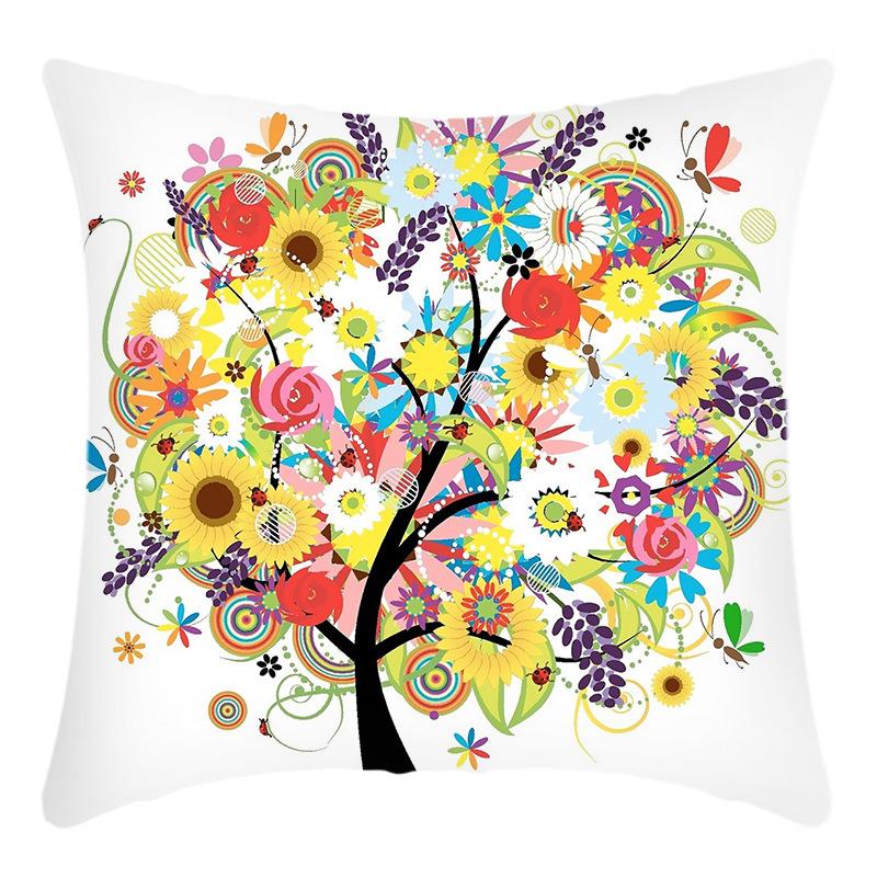 New Pillowcase Art Abstract Print Pillowcase Tree Print Pillow Home Sofa