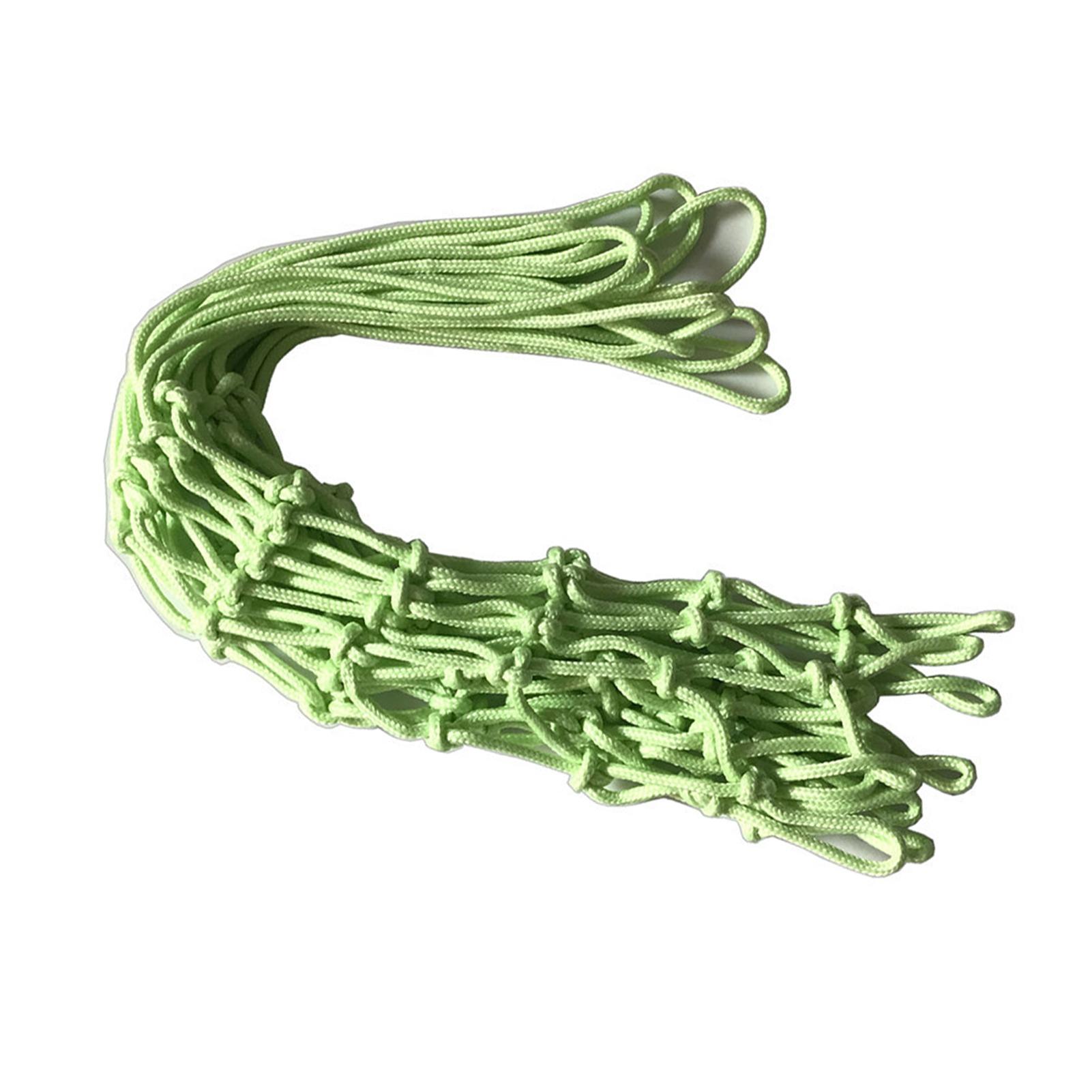 

50см Самосветящаяся баскетбольная сетка на замену Нейлоновая сетка для бросков мяча для ежедневных тренировок Зеленая