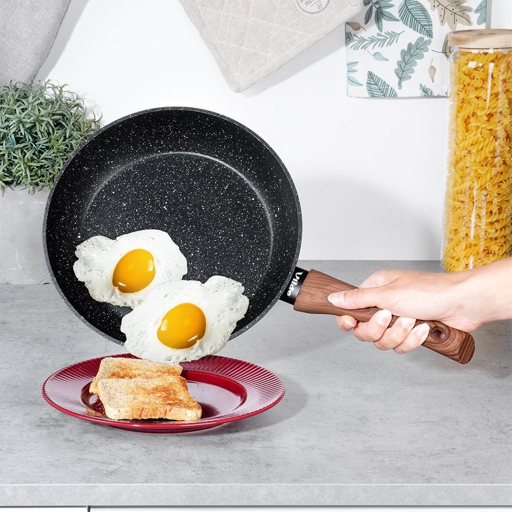 Poêle à Frire Granit 24 cm pour Gaz et Induction