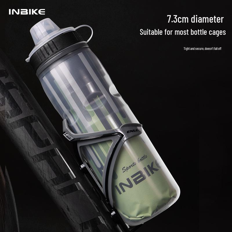 INBIKE 600ml Large Capacity Bike Water Bottle - Outdoor Squeeze Type, Ideal for Road Cycling Sports