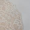 Robe de Cocktail à Manches Longues Ajourée pour Femmes Hiver Col Montant Robes de Soirée Club Dentelle Robes Élégantes