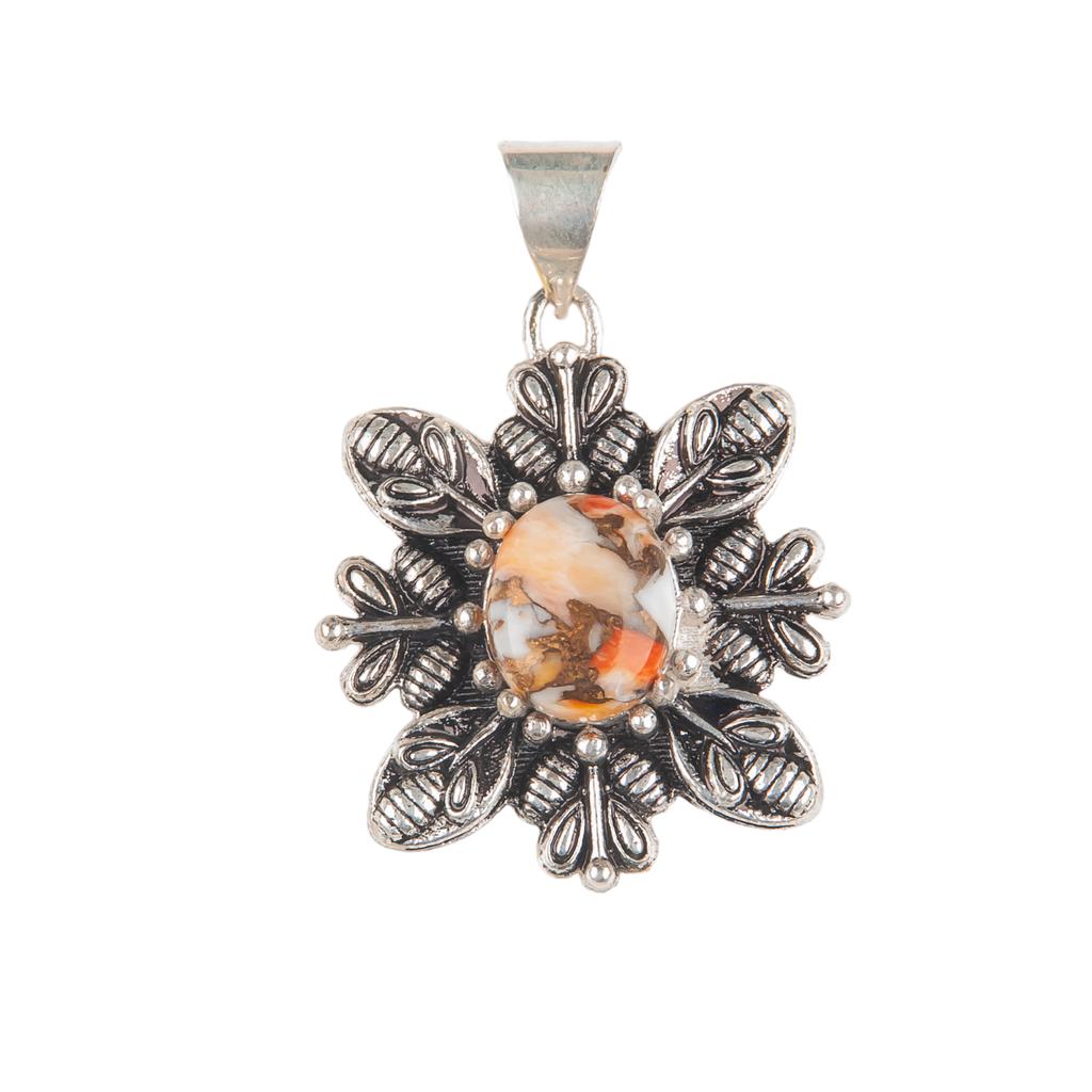 Asthenic Multi Gemstone Pendant, 925 Sterling Silver Jewelry, Handmade Pendant CP-10
