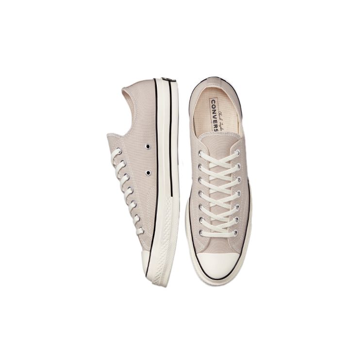 Converse Chuck 70 Low Papyrus Unisex Sneakers Brown Egret Black 172680C