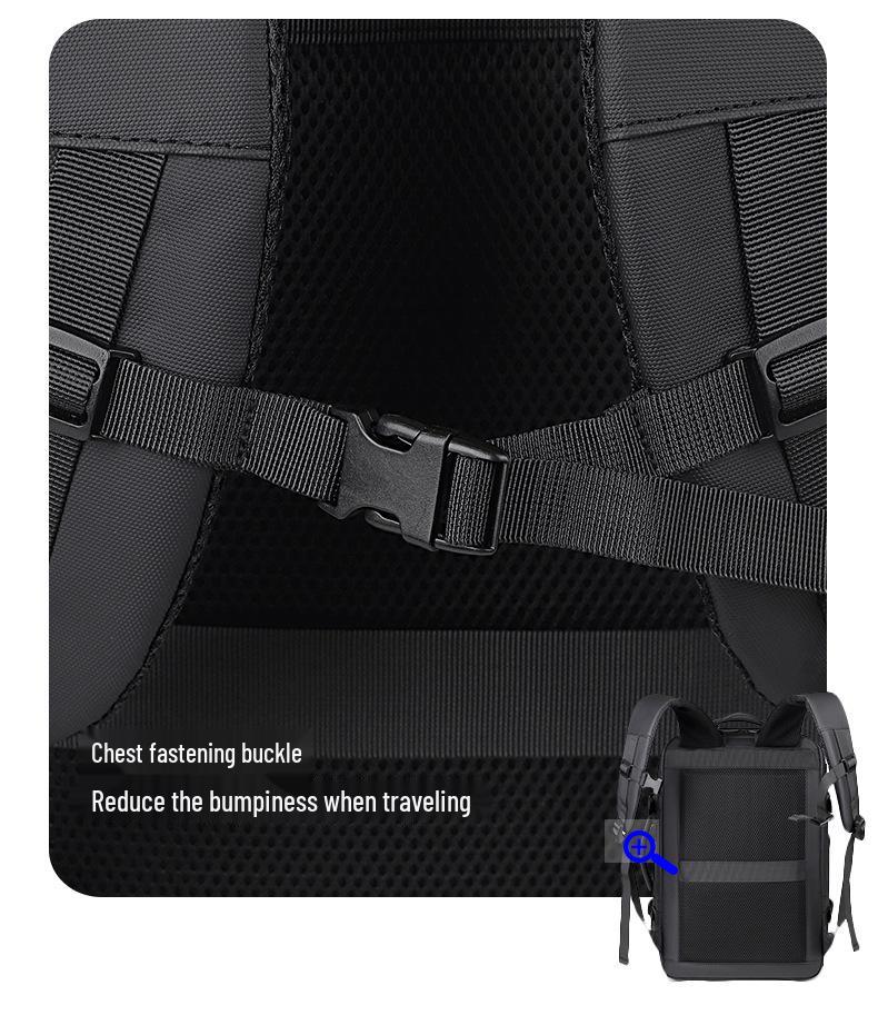 Expandable High-End Laptop Backpack with Shoe Compartment