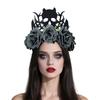 Reusable Rose Flower Witch Crowns Halloween Party Headwear Lightweight Child Costume Decoration