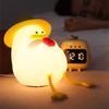 Wiederaufladbares Enten-LED-Nachtlicht Silikon Dimmbar Schlafzimmer Nachttischlampe Raumdeko Kindergeschenk