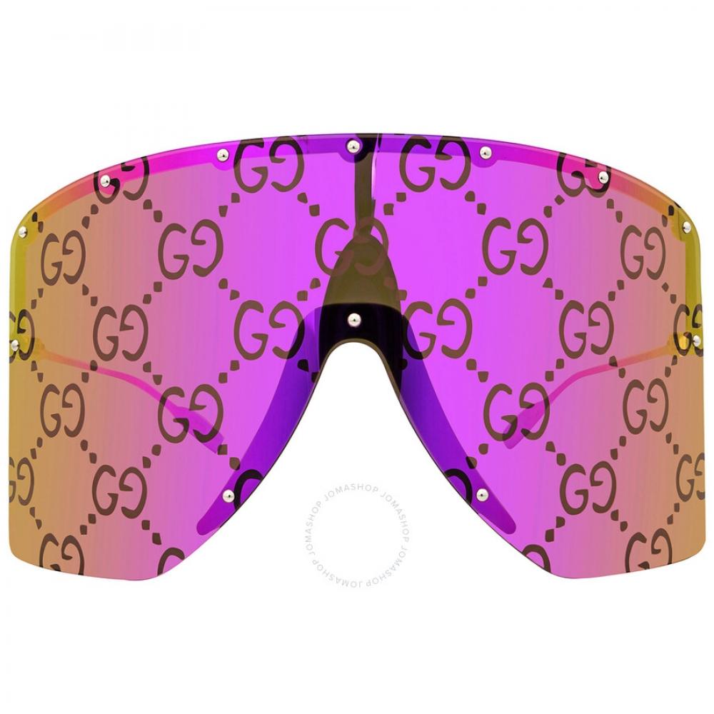 

Розовые солнцезащитные очки унисекс Gucci Mirror Shield GG1244S 002 99