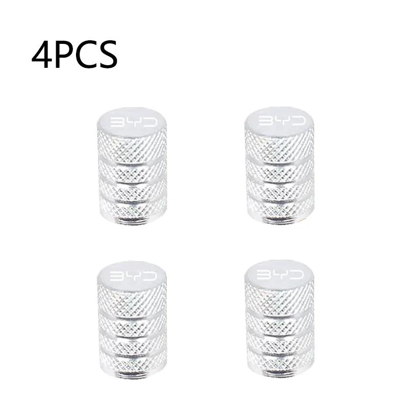 

4 Pieces For BYD ATTO 3 Atto 2 Black Car Wheel Tire Air Valve Caps Stem Cover Aluminum Accessories All New With Brand