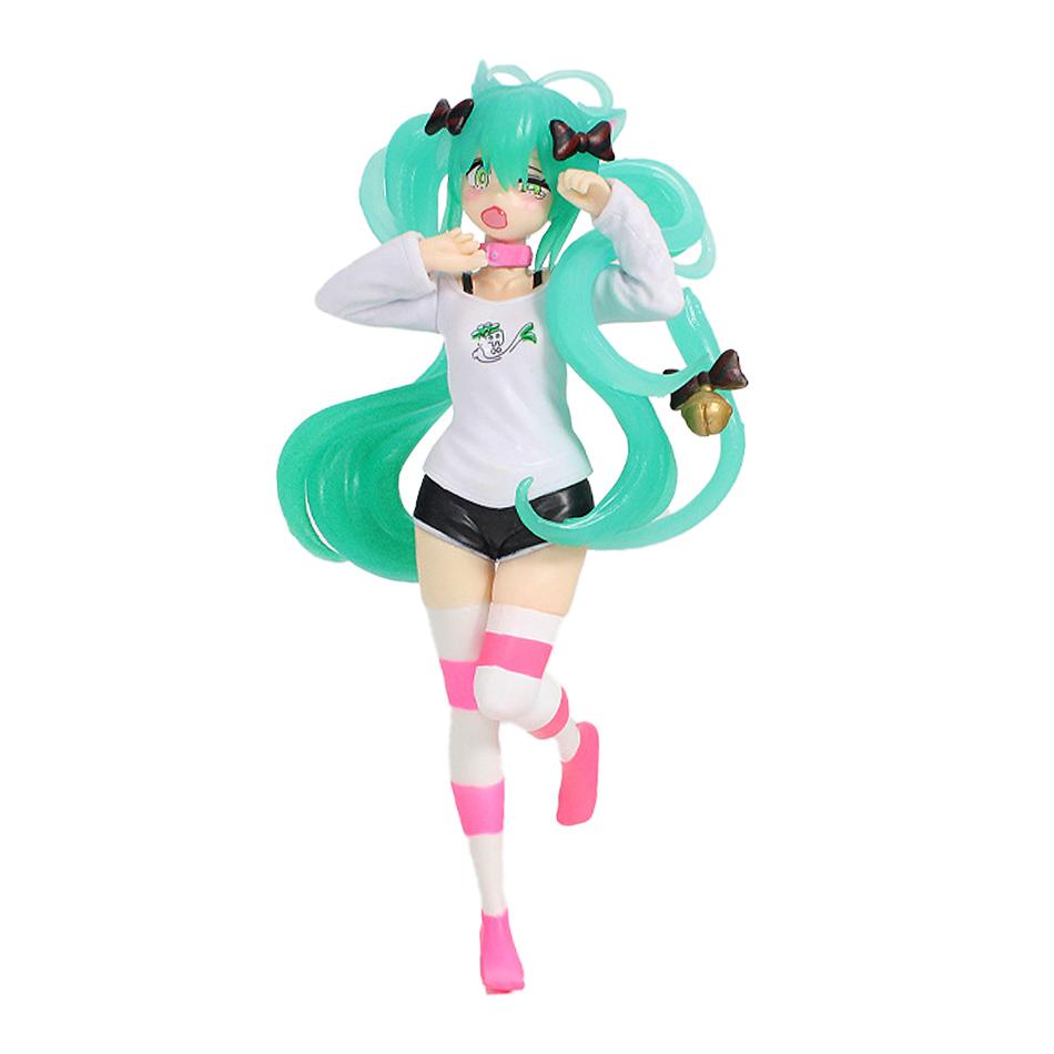 In Stock Hatsune Miku Anime Figure Fashion Subclture Miku Action Figure Christmas Gift Pvc Collection Model Kawaii Girl Doll Toy