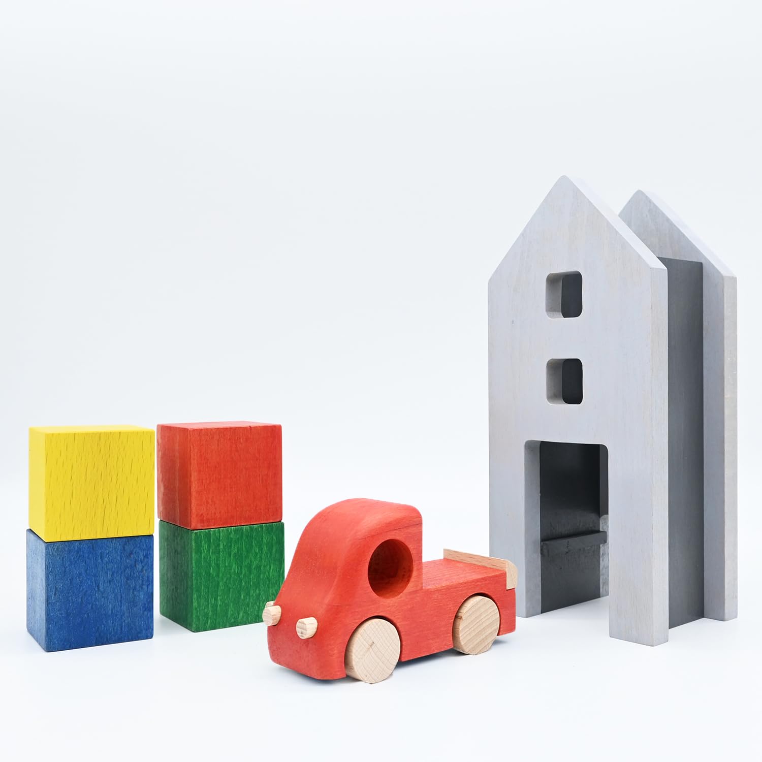 

Tuminy a house set for repetitive play with building blocks that turn into truck loads Toy, medium-sized синий