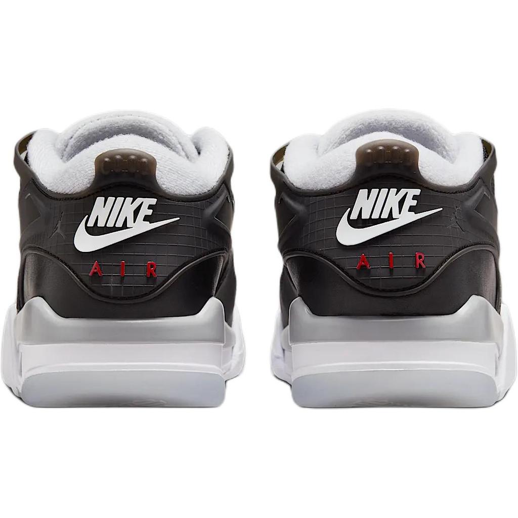 Air Jordan 4 RM GS Black Metallic Kids Sneakers Wolf-Grey White Fire-Red HV5187-010