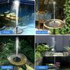 Energy-saving Solar Fountain Pump 13/16/18cm Bird Bath Fountain  For Swimming Pools