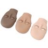 3pcs Lash Mannequin Head with Replaceable Eyelid Reusable Eyelash Extension Mannequin for Practice