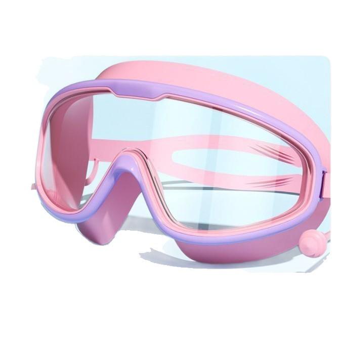 Children’s Anti-fog Waterproof Swimming Goggles - Non-tightening, Unisex, Diving, Water Sports, Swim Cap Compatible.