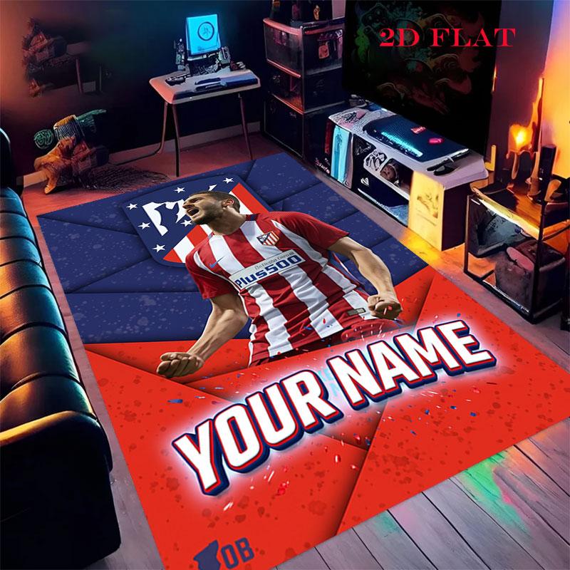 Atltico Madrid Carpet Rug for Living Room Bedroom Home Sofa Decoration,Kids play Nonslip Floor Mat