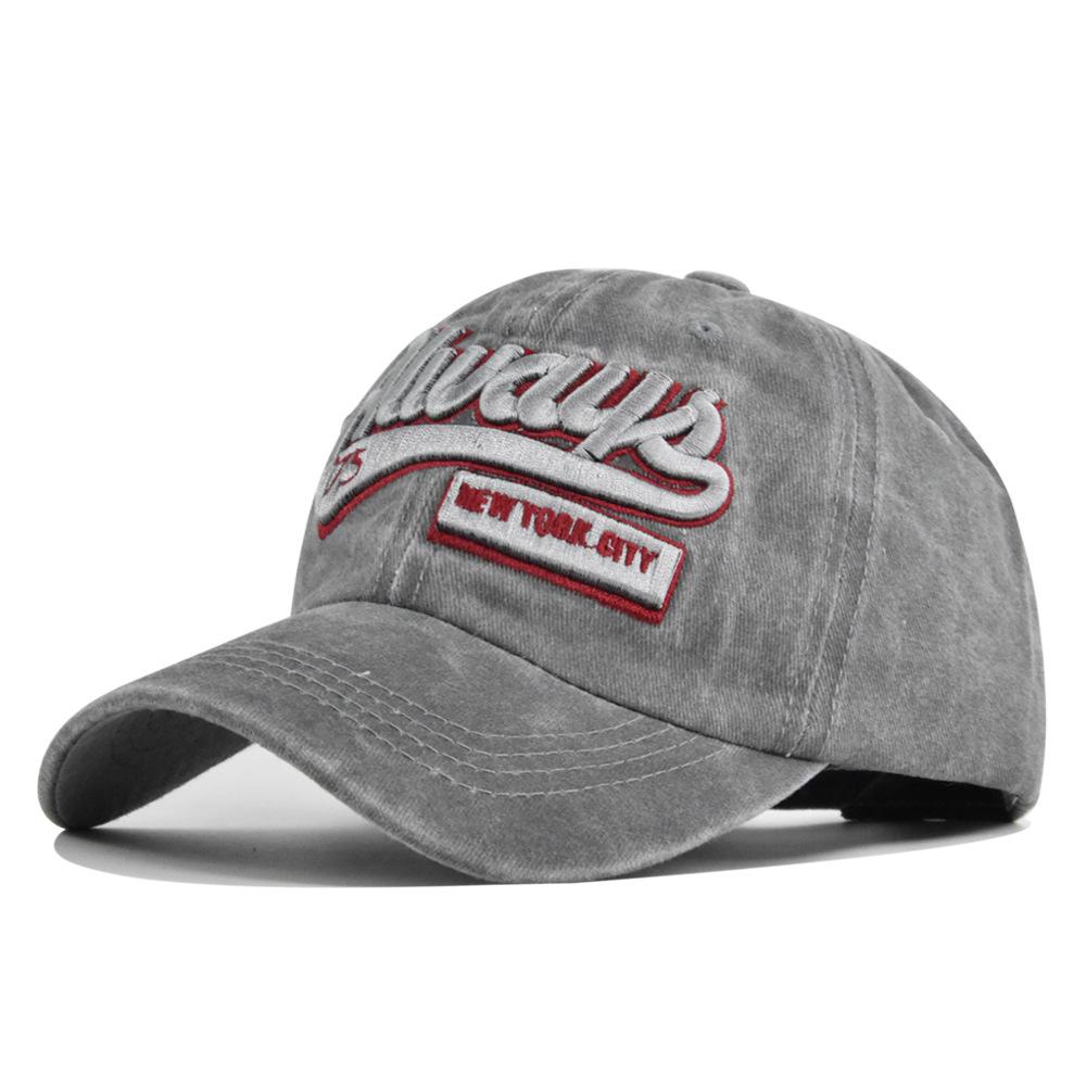 Vintage Washed Cotton Baseball Cap, Always 75 New York City Embroidery Adjustable Distressed Dad Hat for Men Women Outdoor Sun Hat