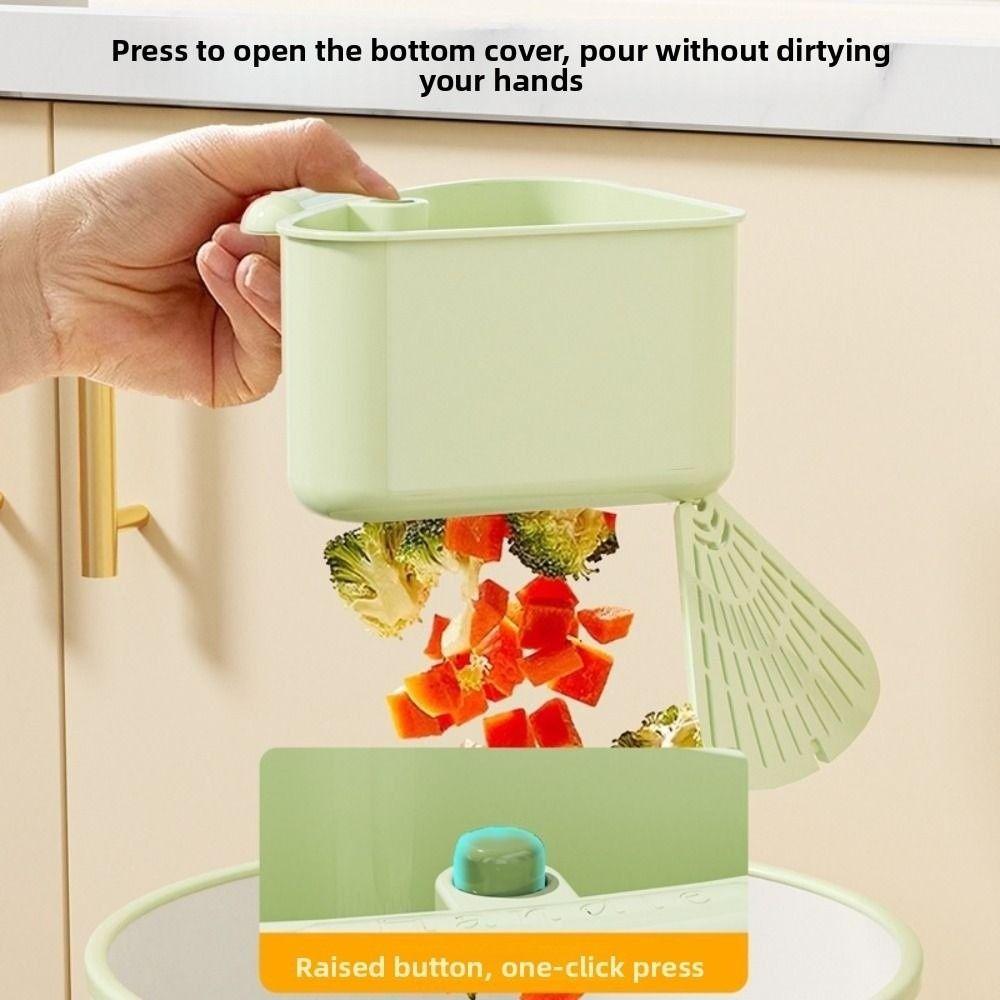 Suction Cup Kitchen Garbage Filter 2 in 1 Automatic Dumping Filter Basket  Household