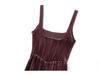 European & American Style Women's Velvet Bodycon Bustier Dress - Fashionable and Versatile Hot Seller