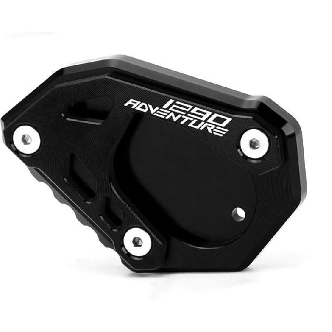 Motorcycle Side Stand Extension Kickstand Plate Compatible With 1290 Super Adventure R/S/T | Foot Pad Support 1290 Super ADV R S T 1290ADV 1290S black-1