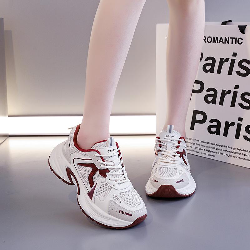 Platform dad shoes women's 2025 new spring and autumn height increase versatile popular casual sports shoes children's tide 2112