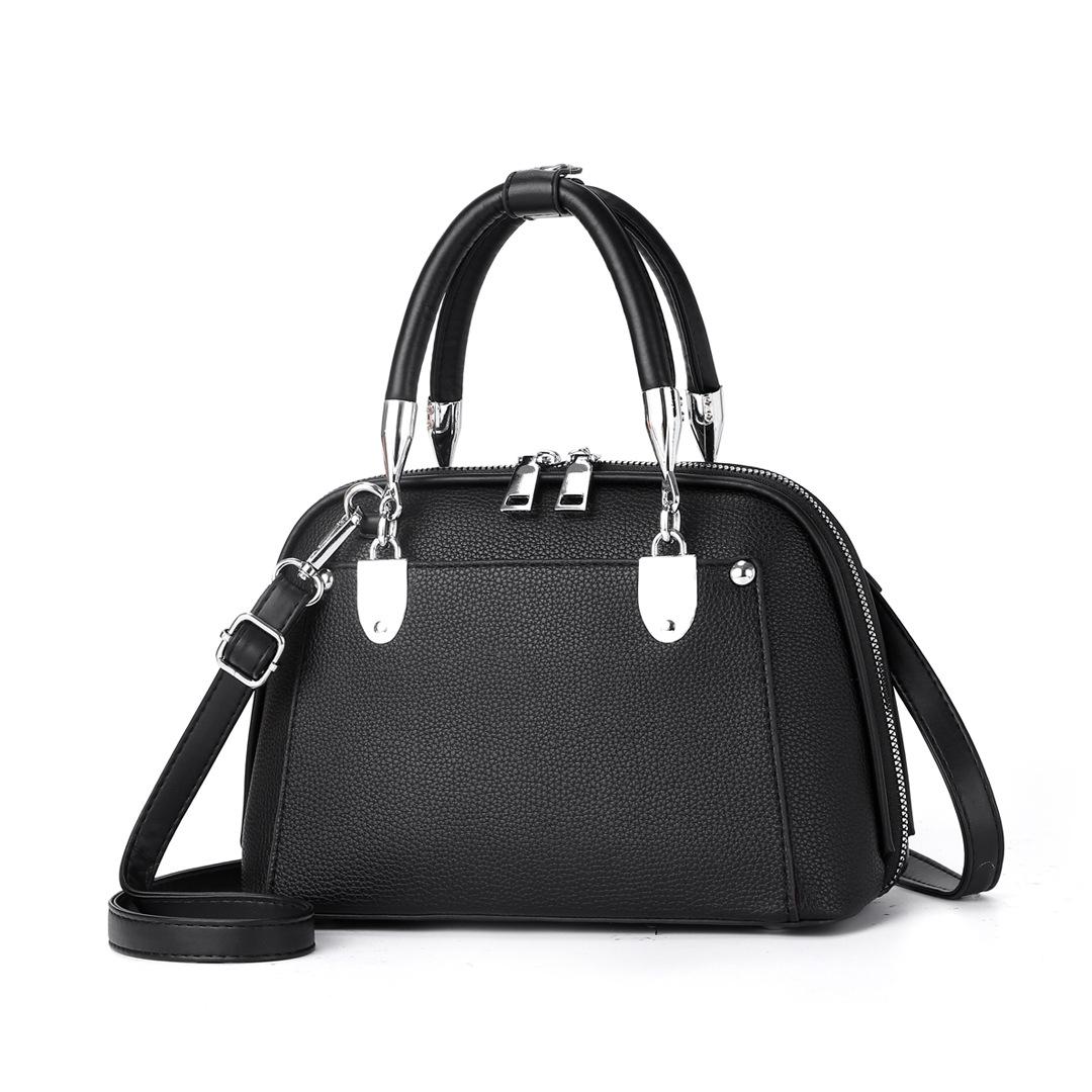 

Portable shoulder messenger bag simple women s trendy bag versatile lightweight bag women 25*11*17 чёрный