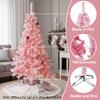 2025 Pink Christmas Tree 180cm PVC Floor-Standing Christmas Decoration Net Red Creative Bare Tree for Holiday New Year Party Orn