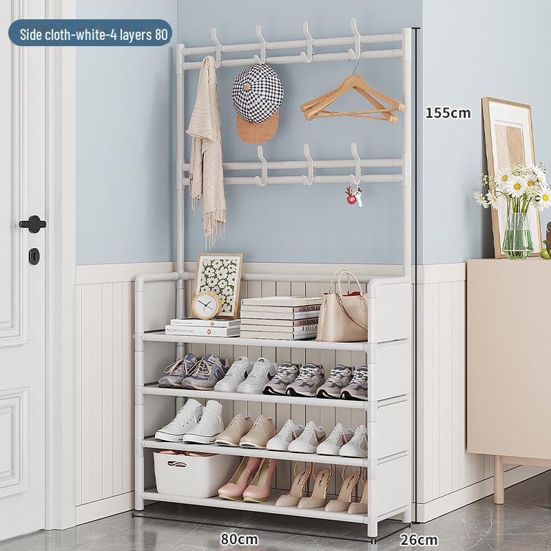 Suport pentru pantofi și pălării cu mai multe straturi care economisește spațiu pentru ușă - Soluție de depozitare economică