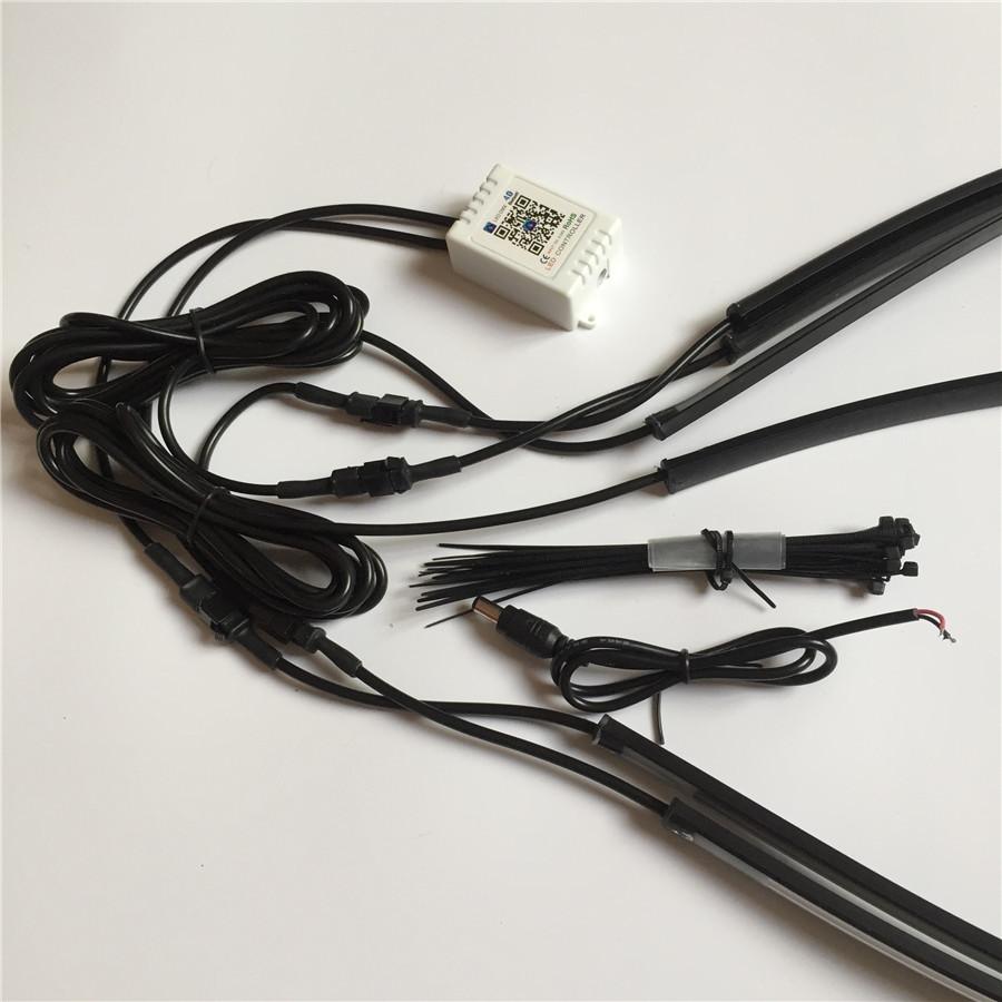 210 Modell Flexible LED-Streifen Unter Auto Röhre Unterbodenbeleuchtung Unterbodensystem+Telefon-App