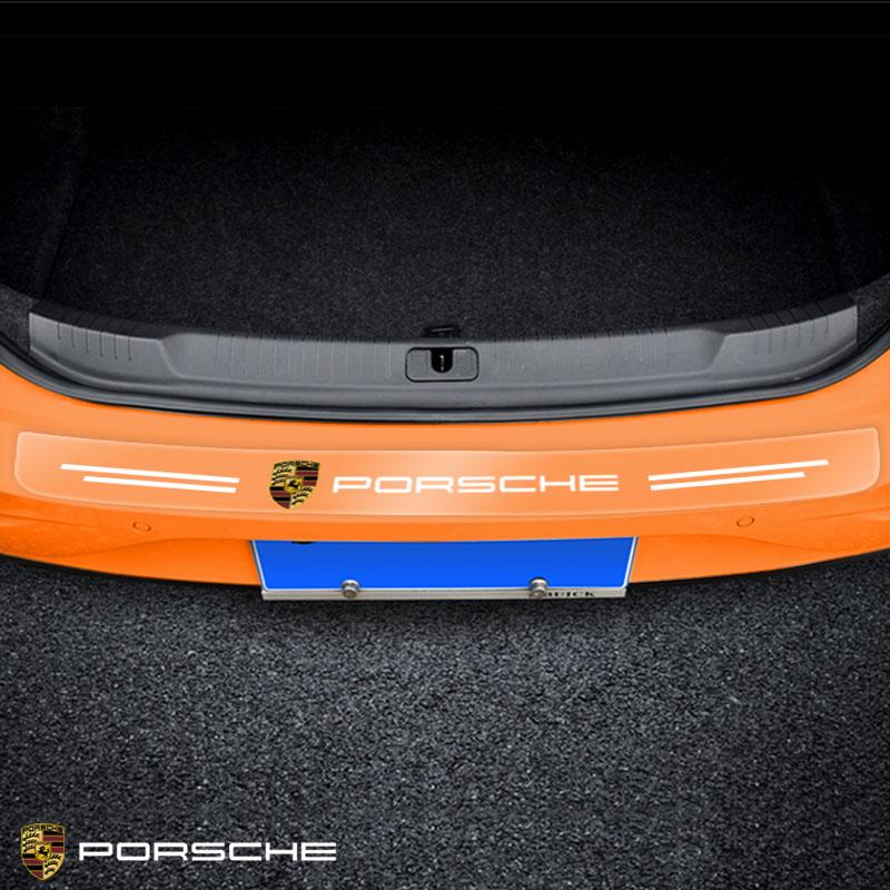 1ks Průhledná ochranná nálepka na znak kufru auta Příslušenství pro Porsche Boxster Cayenne Panamera Macan Cayman 911 918 996 917 991