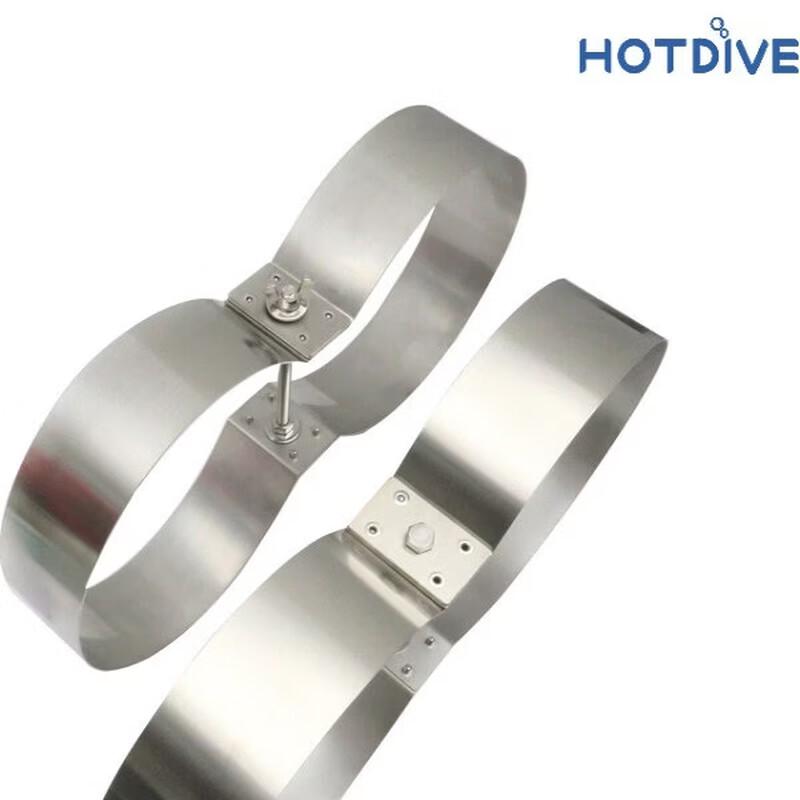 HOTDIVE Stainless Steel Dual Tank Clamp