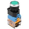 LED Light Momentary Push Button  , 22mm Green   with LED Light,   for Remote Control In Electromagnetic Starters, Contactors, Relay Cir