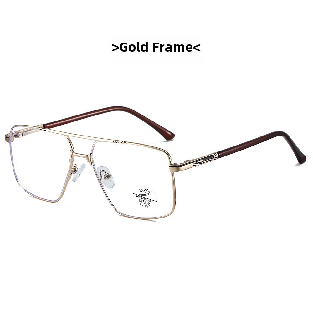 2024 Men's Anti-Blue Light Metal Business Glasses: Anti-Radiation Optical Frames