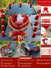 2024 Complete Wedding Car Decoration Set with Suction Cup Attachment
