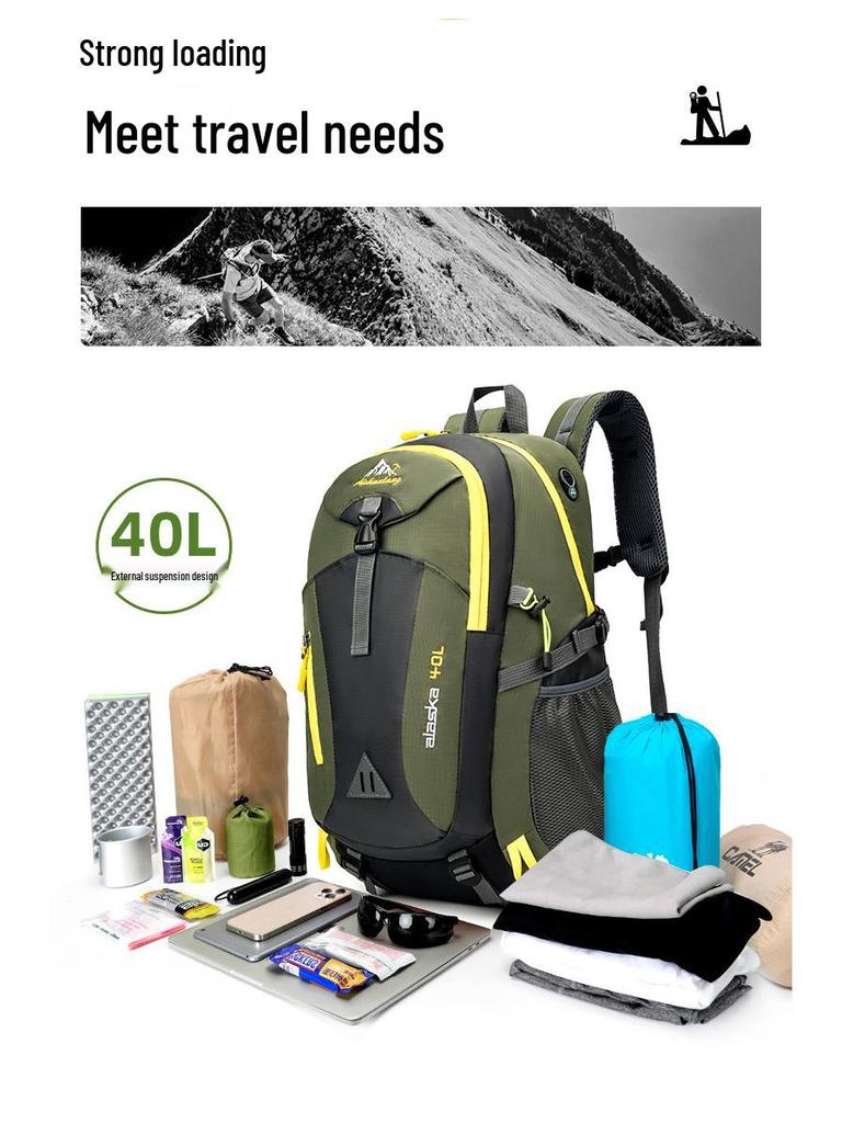 Lightweight Multi-Functional Backpack for Cycling, Hiking, Camping & Mountaineering