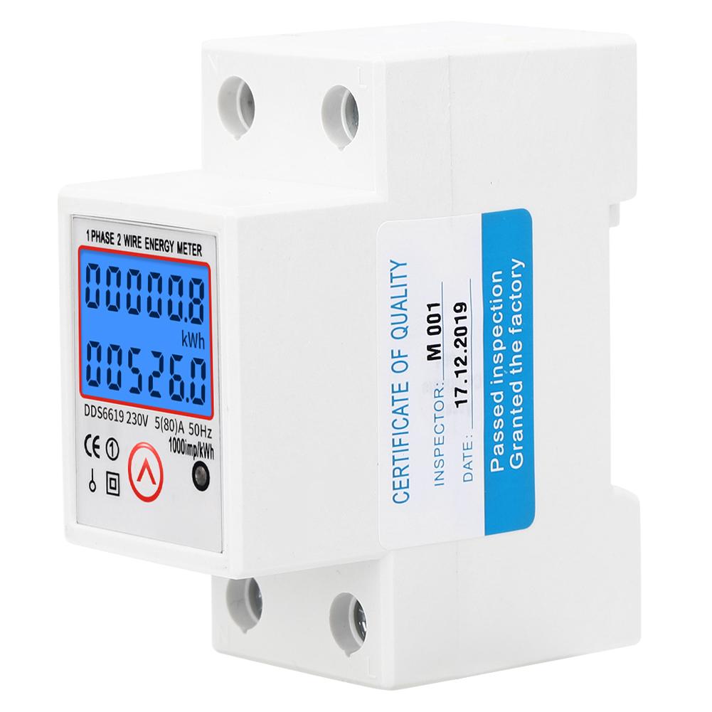 Multifunctional Electric Meter Resettable Single Phase Energy Meter With Backlight